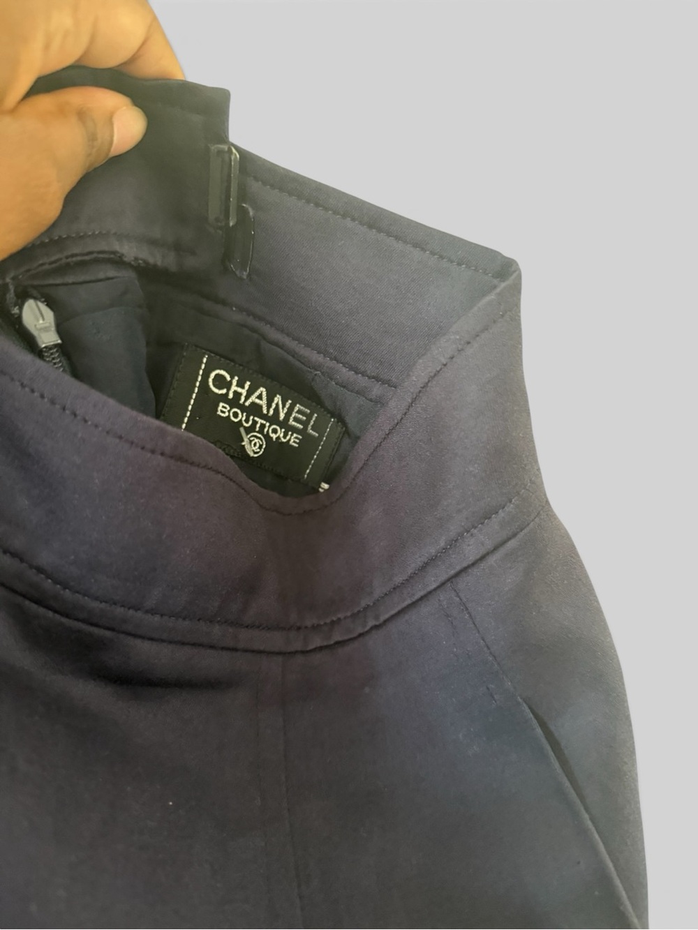 CHANEL Dark Navy A-Line Skirt - Picture 12 of 14